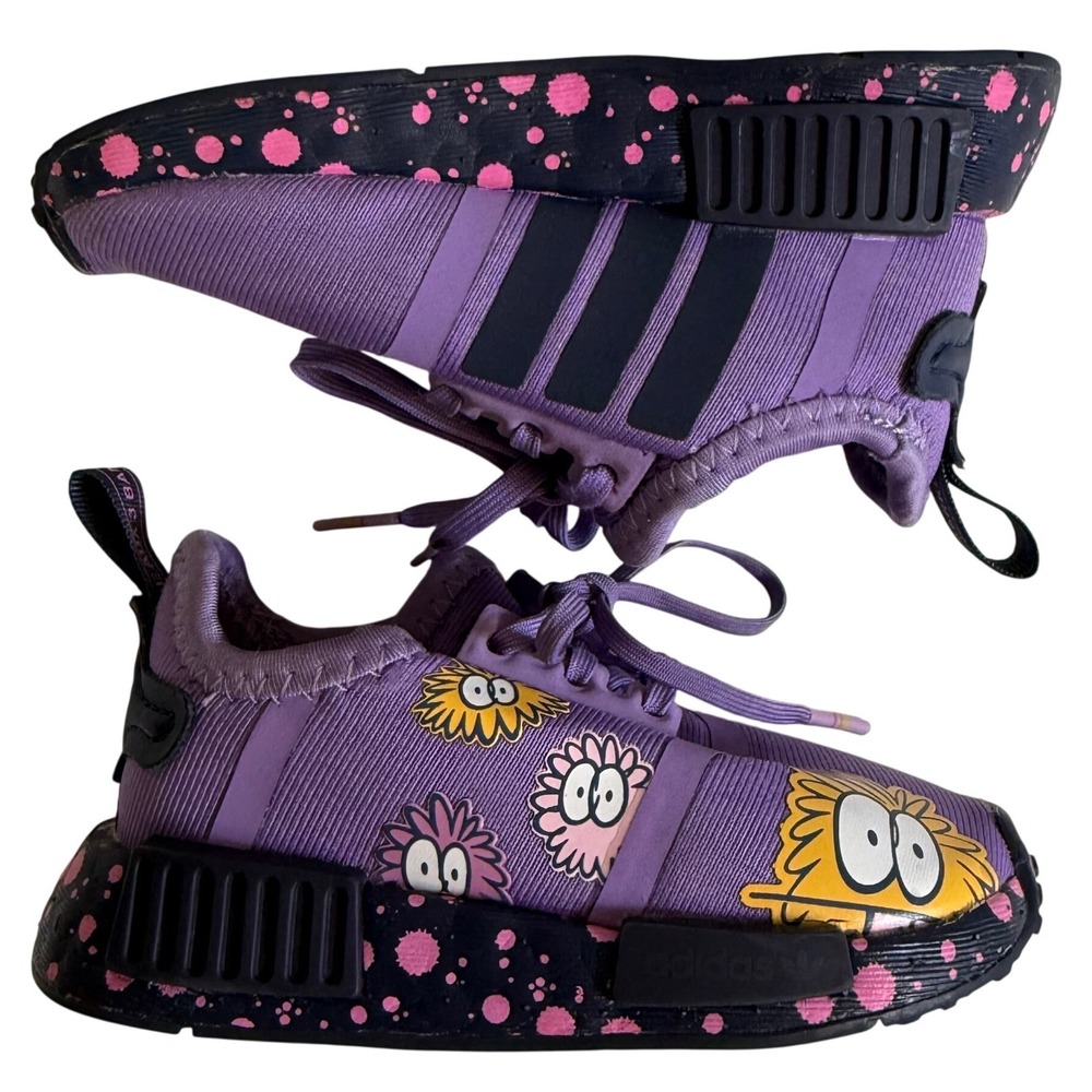 Kevin Lyons X Adidas NMD_R1 Infant Monster Purple 5K Running Sneaker Shoe girl